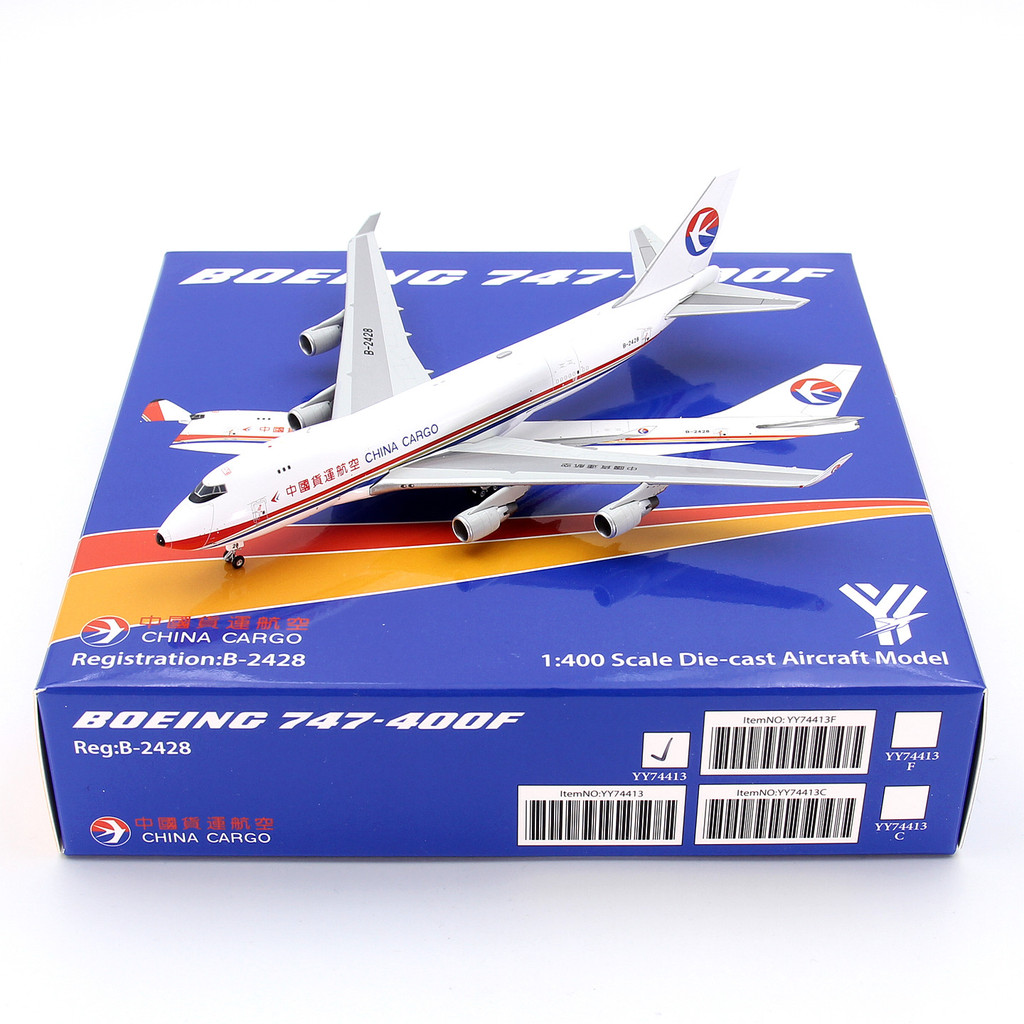 YY Wings 741413 China Freight Airlines โบอิ้ง B747-400F B-2428 เครื่องบินรุ่น 1/400
