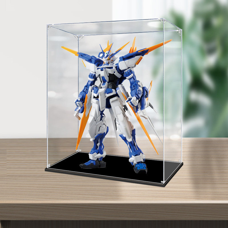 [กล่องแสดงโปร่งใส] กล่องแสดงอะคริลิคโปร่งใสเหมาะสําหรับ LEGO รูป LEGO MG Blue Heresy Gundam รูป D กล