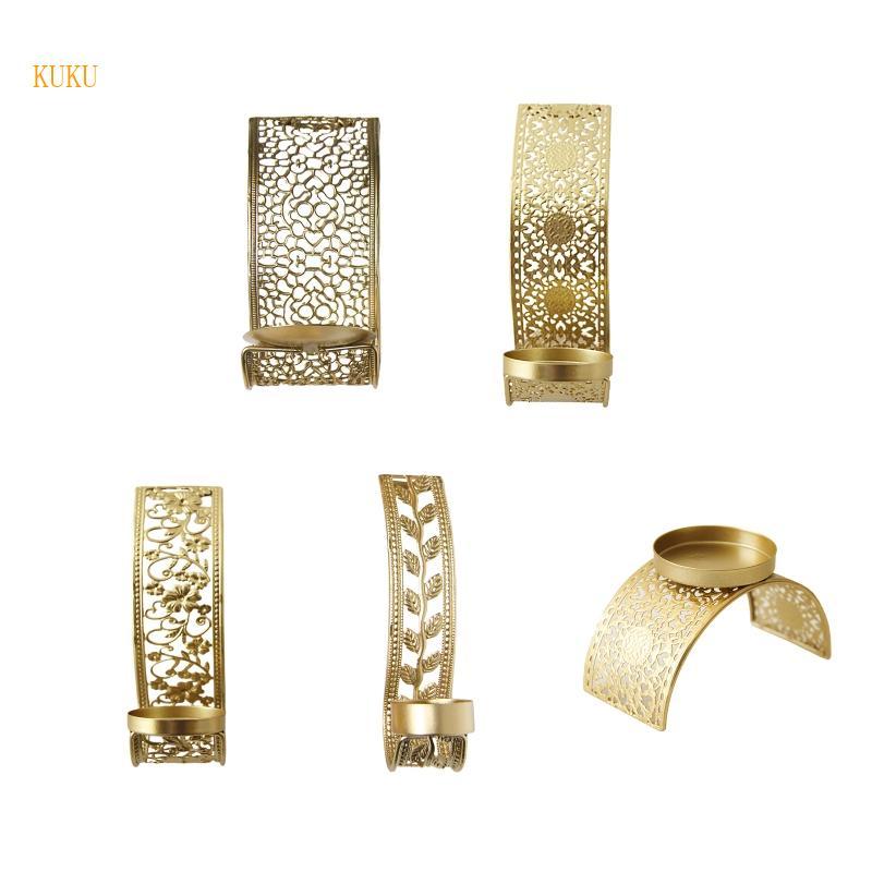 KU* Retro Stand Holder Home Decor Hollow Out Rack Iron