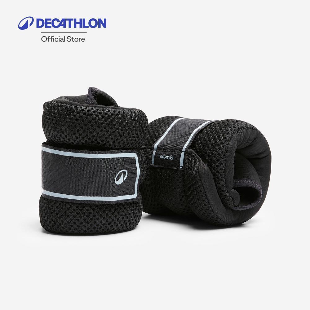 Decathlon 2 X 0.5 Kg Ankle & Wrist Fitness Weights สนับถ่วงข้อมือและข้อเท้า 2 X 0.5 กิโลกรัม - Black