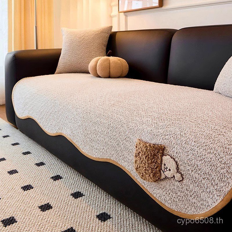 Pi ลูกสุนัขรูปพิเศษ Anti-การ์ตูนแมว Anti-Slip Scratch Chenille เบาะโซฟากระเป๋ารู้สึก Four Seasons ฝา