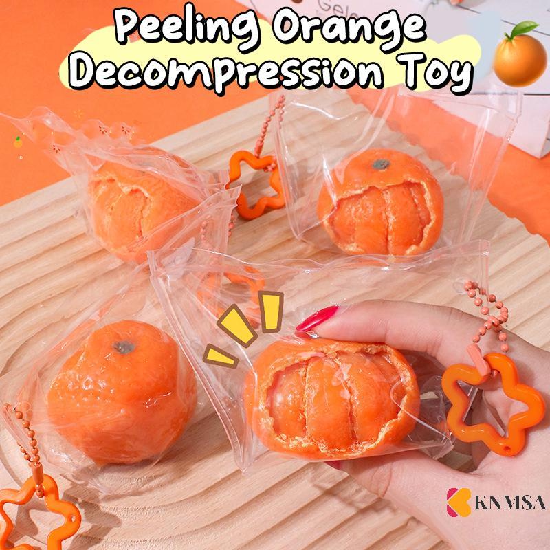 KNMSA] น่ารัก Peeling Owner Finch กาวนุ่มของเล่น Tangerine Squeeze ช้า Rebound Dpression ของเล่นความ