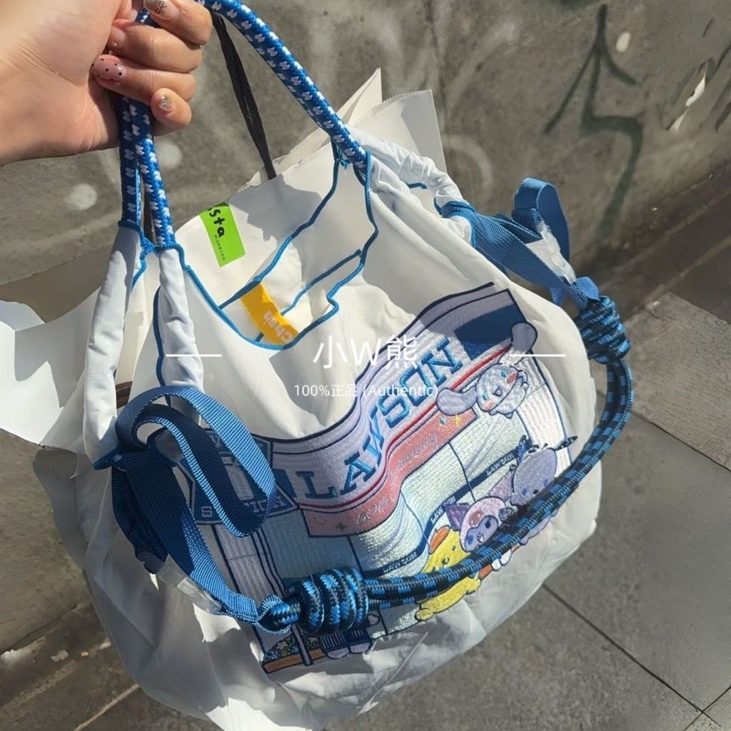 Ballchain Kitty ครบรอบ 50 ปี Tote Bag Eco Bag สไตล์แมวปัก เหมาะสําหรับหน้าหนาว