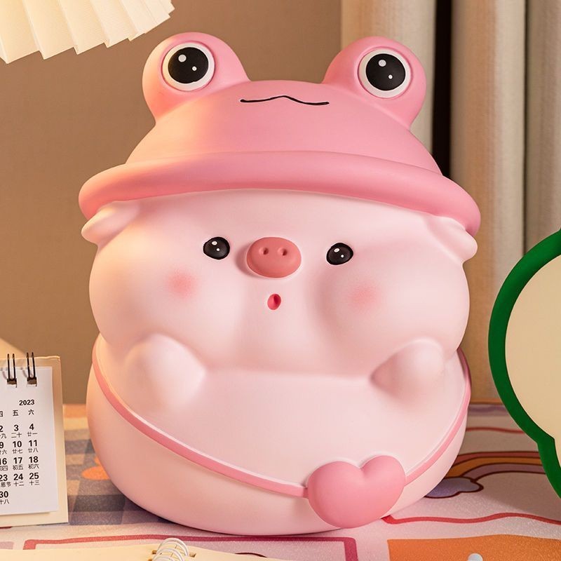 Influencer ใหม่สไตล์ Piggy Piggy Bank กบ Piggy เครื่องประดับของขวัญสําหรับชายหญิงตกแต่ง Piggy Bank