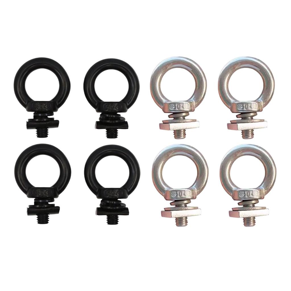 [zcins] 4 ชิ้น Eye Bolt Heavy Duty T Bolt Eye Nut Tie Down แหวน Tie Down Anchor สําหรับ