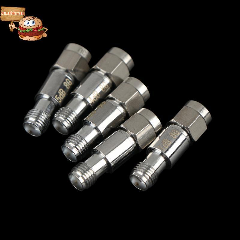 Sun RF SMA Coaxial Fixed Attenuator DC8GHz 2W 1dB 2dB 3dB 4dB 5dB สําหรับโครงการทดสอบใช้ shine