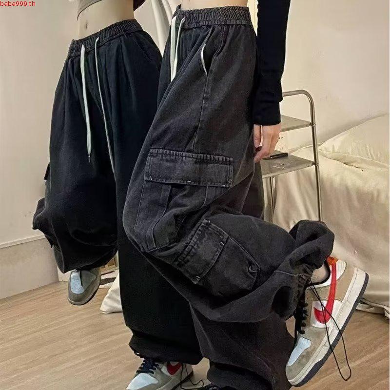 EMILIA SHOP กางเกงขายาว กางเกงเอวสูง ผู้หญิงสไตล์เกาหลี A20M00Y 0317