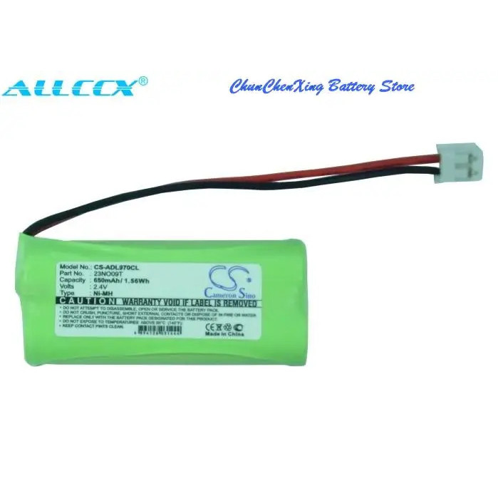 แบตเตอรี่ 650mAh สําหรับ BINATONE ปุ่มขนาดใหญ่ COMBO, สําหรับ LEXIBOOK DP380FR, สําหรับ PANASONIC BK
