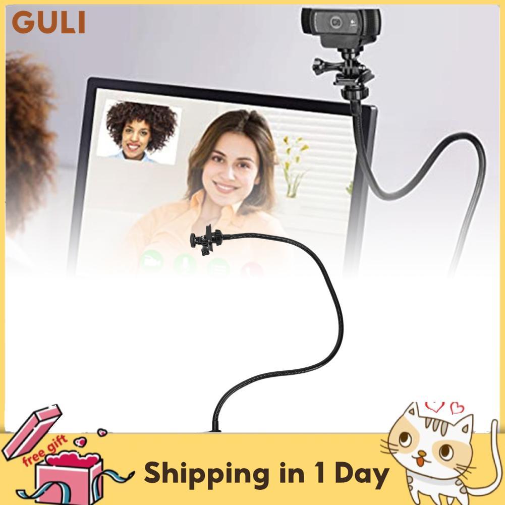 Guli Guli Wisoqu เว็บแคมขาตั้ง Gooseneck Mount แขนสกรู 1/4 นิ้ว 360 ลูกหมุนสำหรับ C922 C930e C920S C