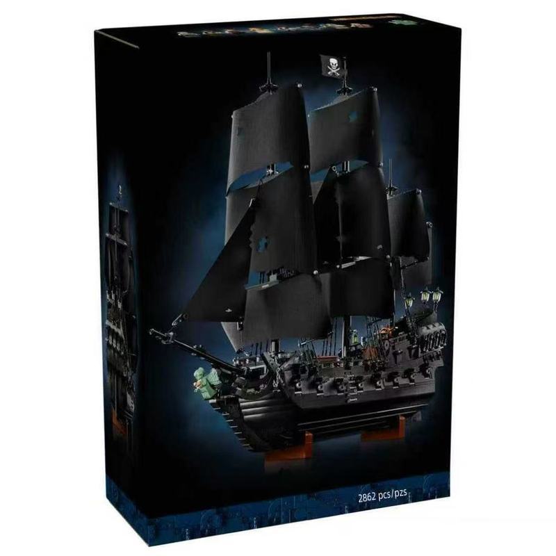 เข้ากันได้กับ Lego Pirates of the Caribbean Ship Captain Jack Black Pearl No. 10365 ของเล่นบล็อกตัวต