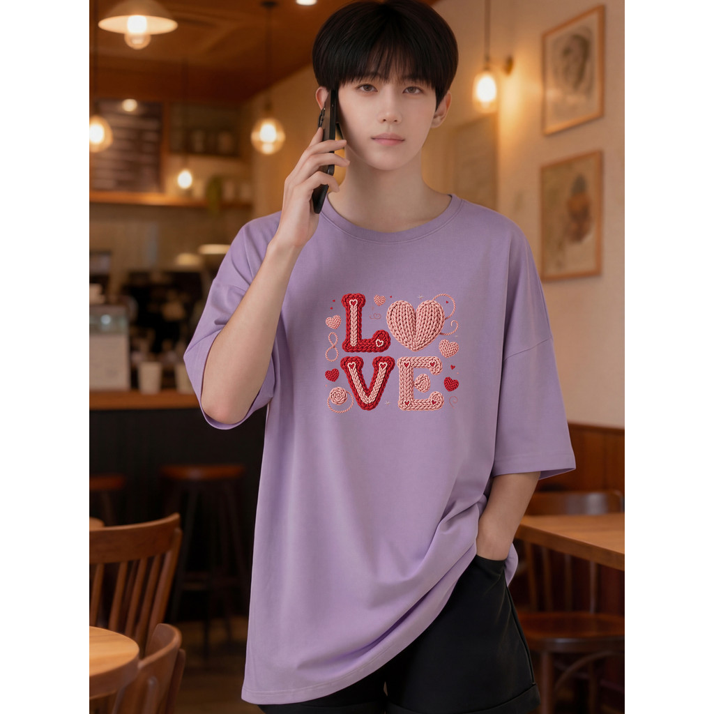 2X789 Lelaki Baju T เสื้อผู้ชาย Tshirt Plus ขนาดเสื้อยืดสไตล์เกาหลีเสื้อผ้ารอบคอขนาดใหญ่ Crop