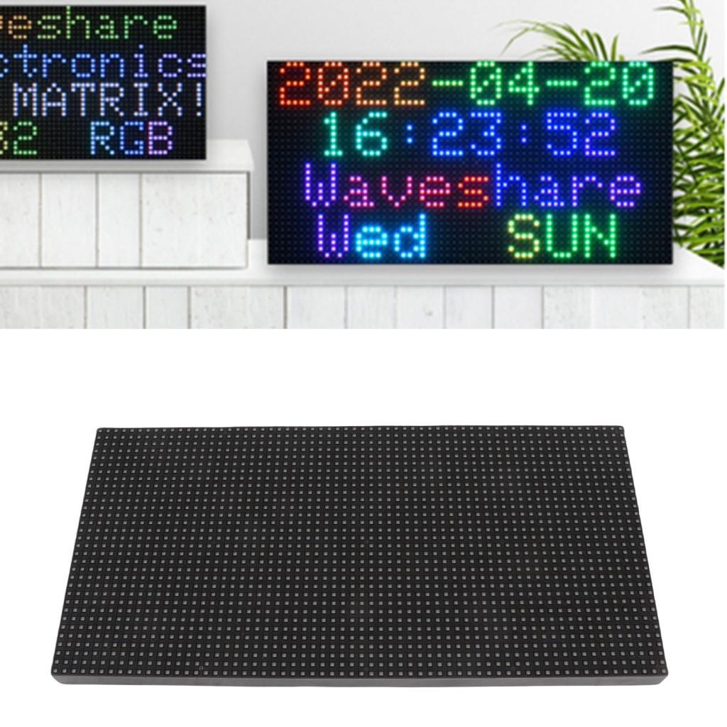 Concon RGB แผง 64x32 2048 DOTS พิกเซล 4 มม.Pitch 5V ป้ายสําหรับ RPi Pico ESP32 DIY Creator Desktop W