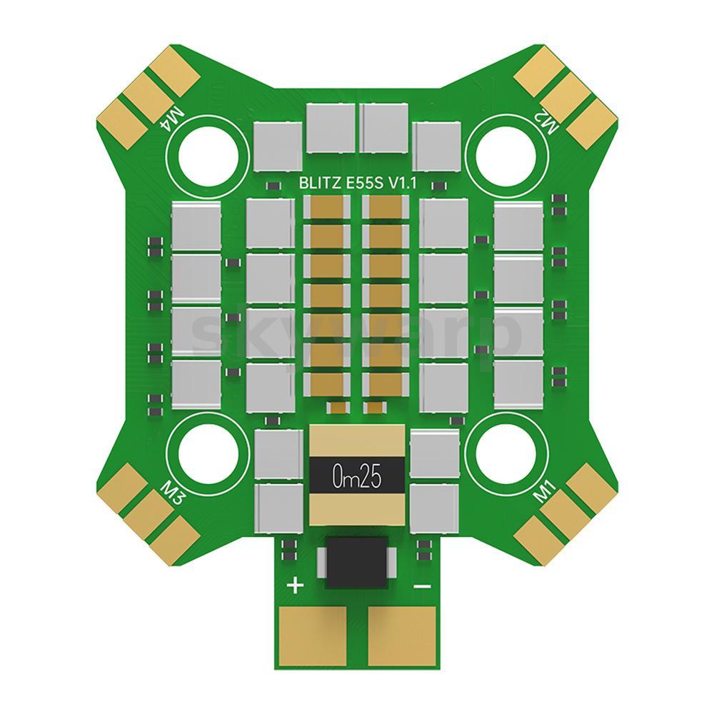 20x20 มม.iFlight BLITZ Mini E55S 55A 2-6S BLheli_S 4IN1 ESC แบบไม่มีแปรงสําหรับ FPV RC Racing Drone