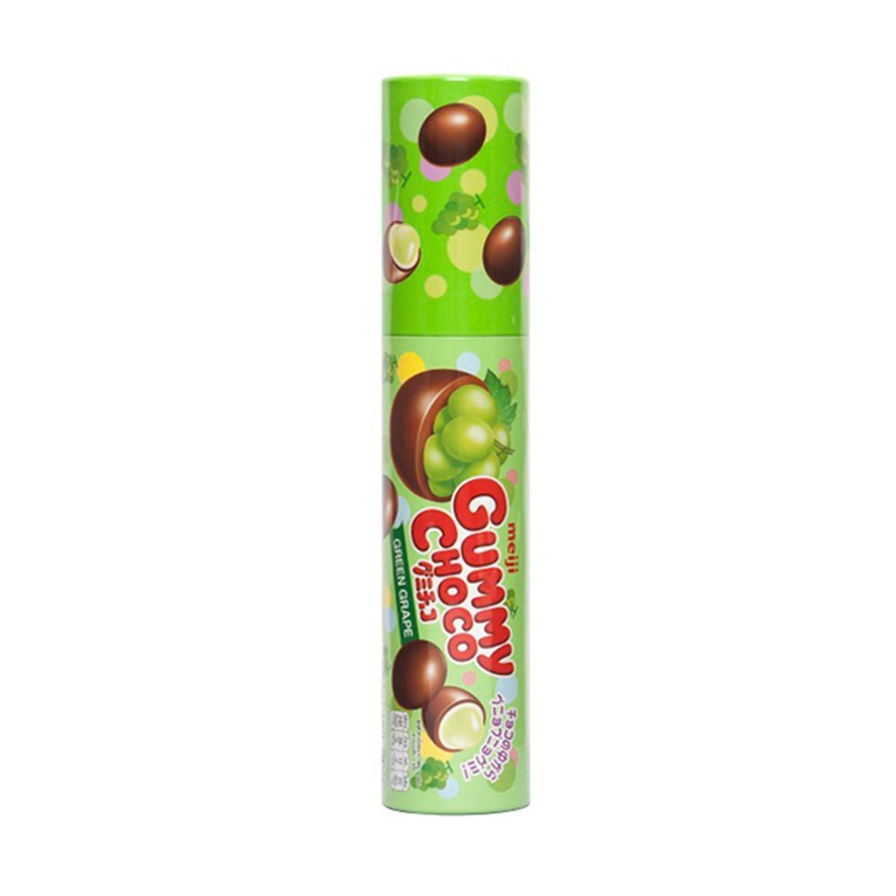 [สินค้าส่งด่วน] เมจิกัมมี่ช็อกโกกรีนเกรป 50 กรัม MEIJI GUMMY CHOCO GREEN GRAPE 50 G.