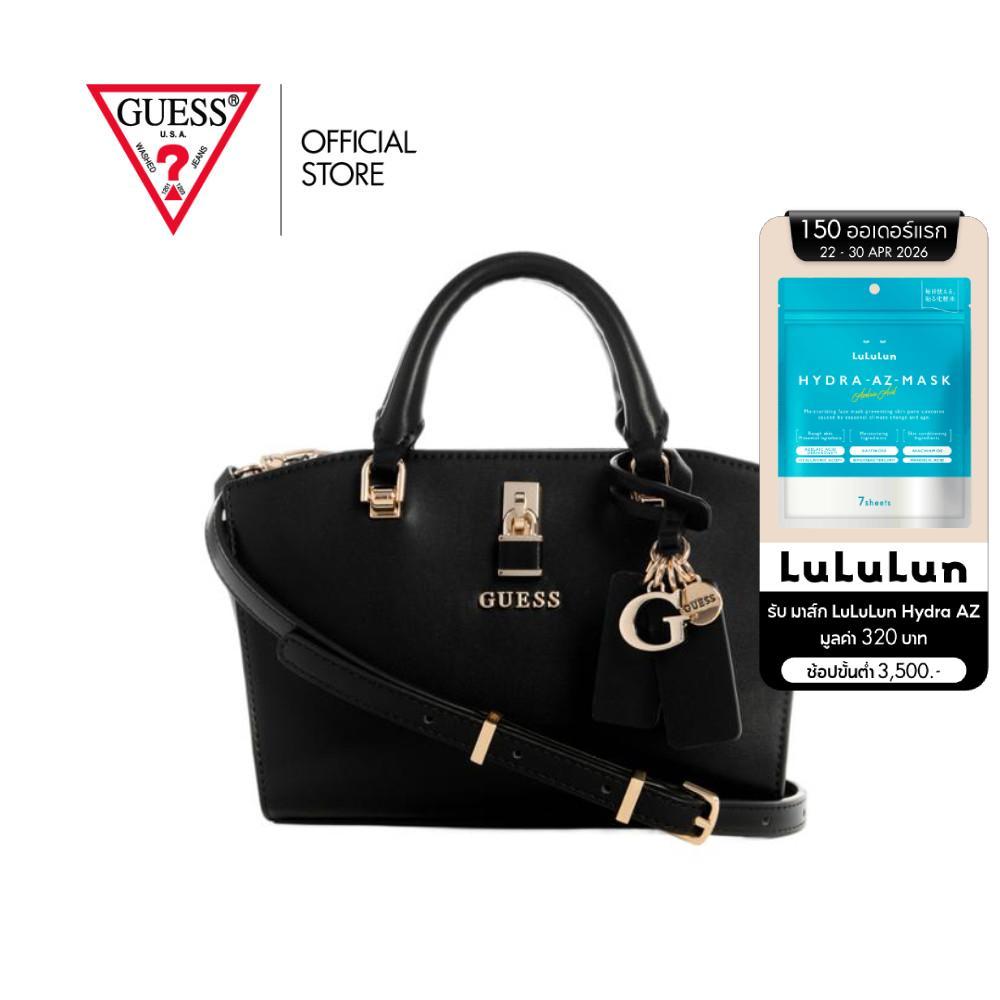 GUESS กระเป๋า รุ่น VG965576 QUEENSLAND MINI SATCHEL สีดำ