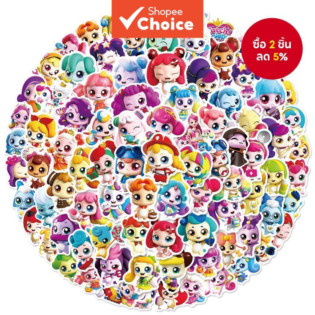 Teenieping Mini สติ๊กเกอร์ 100 ชิ้น - สติ๊กเกอร์กันน้ําลายการ์ตูนน่ารักสําหรับโทรศัพท์และโน๊ตบุ๊ค DIY
