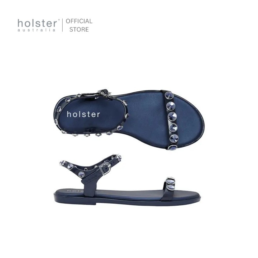 Holster รองเท้าแตะรัดส้นผู้หญิง Halo Solid สีกลางคืน