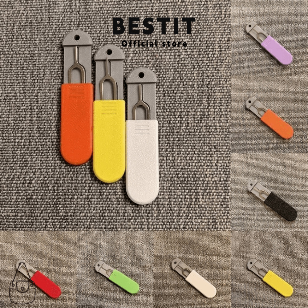 BESTIT ซิมการ์ด Ejector Pin กล่องเก็บ, พิมพ์ Universal ซิมการ์ด Ejector เครื่องมือ, พกพาทุกวันพร้อมพ
