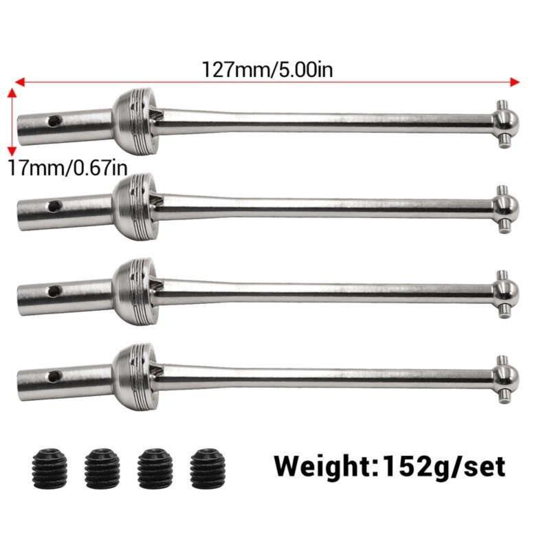 RC รถโลหะด้านหน้าและด้านหลังไดรฟ์เพลา CVD สําหรับ MJX 7303 7304 RC รถอะไหล่อัพเกรดอุปกรณ์เสริม