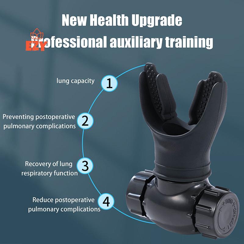 EZY Breathing Trainer Lung Respirator เครื่องมือออกกำลังกายทำจากซิลิโคน สำหรับฝึกฝนระบบทางเดินหายใจ ใช้ได้ทั้งในร่มและกลางแจ้ง