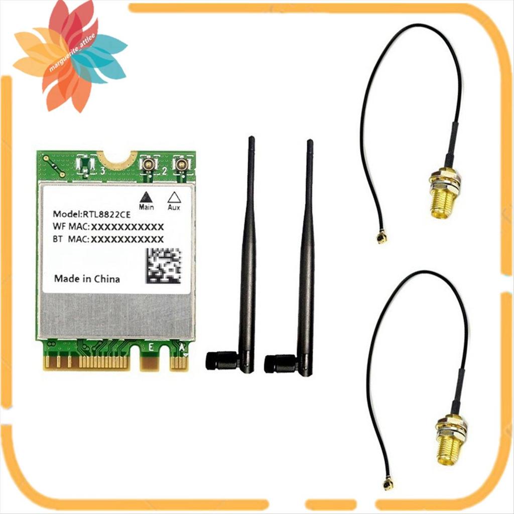 RTL8822CE การ์ดเครือข่ายไร้สายDual-Band 2.4G/5G M.2 A/E Key WiFiการ์ดบลูทูธ 5.0 แล็ปท็อปWin10/11 Lin
