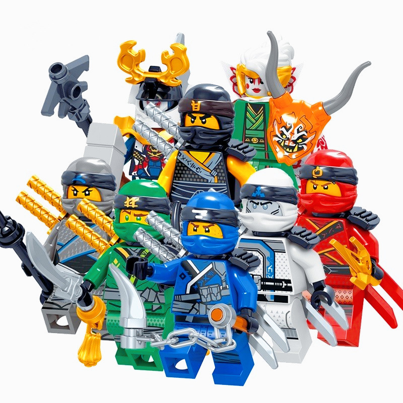Ninjagings ตัวละคร Kai Jay Cole Zane Nya Lloyd Mini Action Building Blocks รูปของเล่นเด็กของขวัญ