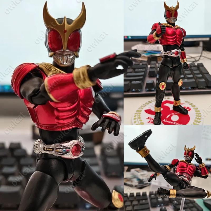 Kamen Rider Kuuga Mighty Form (50th Metal Color DCD Ver.) SHF 15 ซม. Masked Rider Action Figure Red Eyes SHFiguarts Yuusuke Onodera บรรจุในกล่องรุ่น SHINKOCCHOU SEIHOU