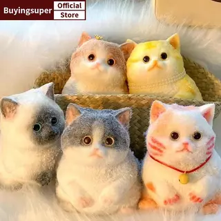 JOE Taba น่ารักแมวอ้วนสีส้มตุ๊กตาแมวนุ่ม Stiy สาวเด็กของขวัญวันเกิด Fidget Squishy ของเล่นสัตว์เลี้ยงเครื่องประดับของขวัญ LR