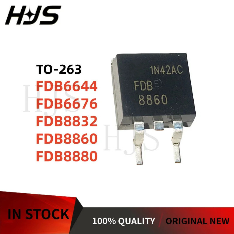 10PCS FDB6644 FDB6676 FDB8832 FDB8860 FDB8880 6664 6676 8832 8860 8880 ในสต็อก TO-263 ชิป ic mos DPZ