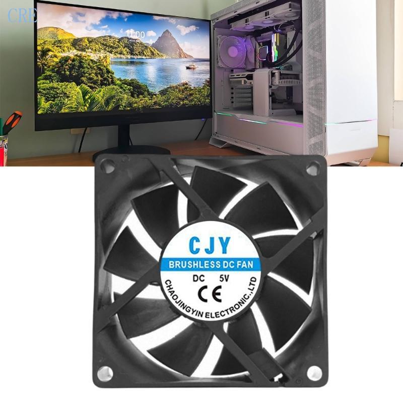 CRE พัดลมระบายความร้อนเคสคอมพิวเตอร์พีซี 5V 12V 24V พัดลมระบายความร้อนที่เงียบสงบสําหรับเคสพีซีคอมพิ