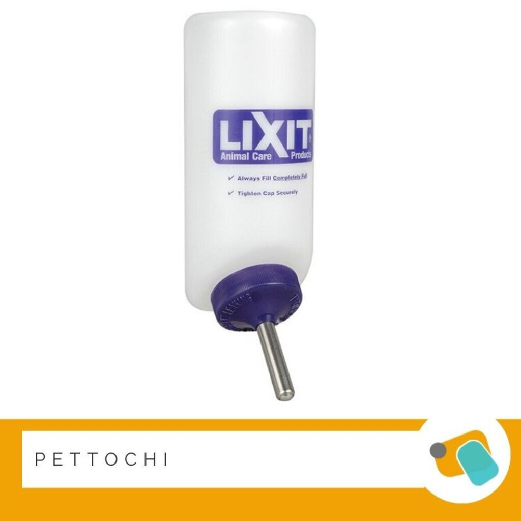 Lixit ขวดน้ำติดกรงสำหรับสัตว์เล็ก 8 oz. ชนิดปากกว้าง
