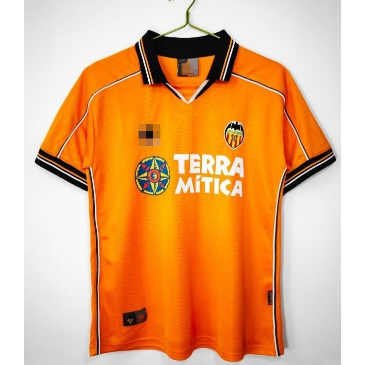 Valencia CF 1999-2000 Retro Jersey ทีมเหย้าและเยือน - เสื้อฟุตบอลแขนสั้นสำหรับแฟนและนักสะสม