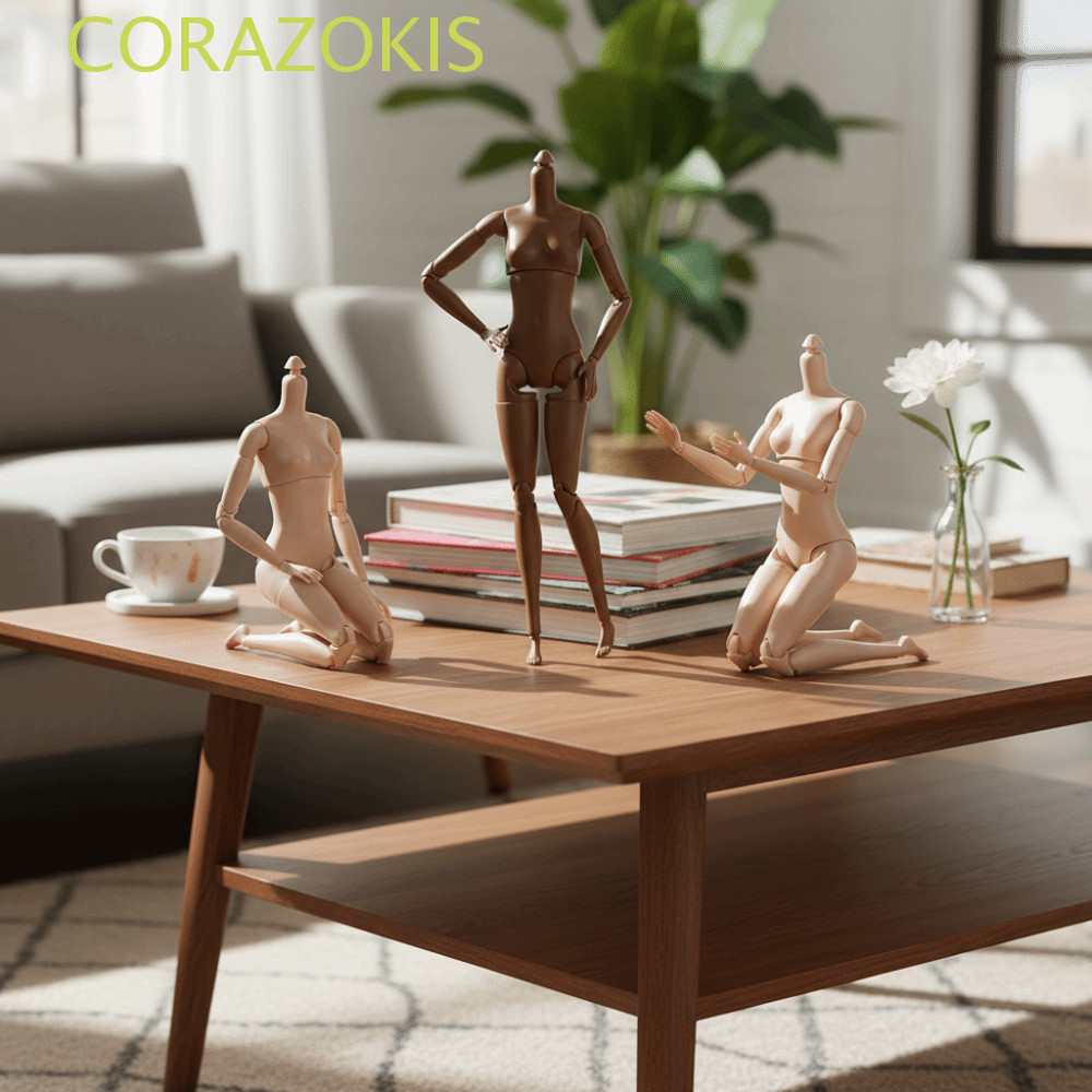 CORAZOKIS ตุ๊กตาซุปเปอร์, ตุ๊กตาแข็งที่ถอดออกได้ Jointed Nude ตุ๊กตา BJD, แฟชั่นข้อต่อ Body Multi-functional กล้ามเนื้อ Action Figure Body เด็ก DIY ของเล่นของขวัญ