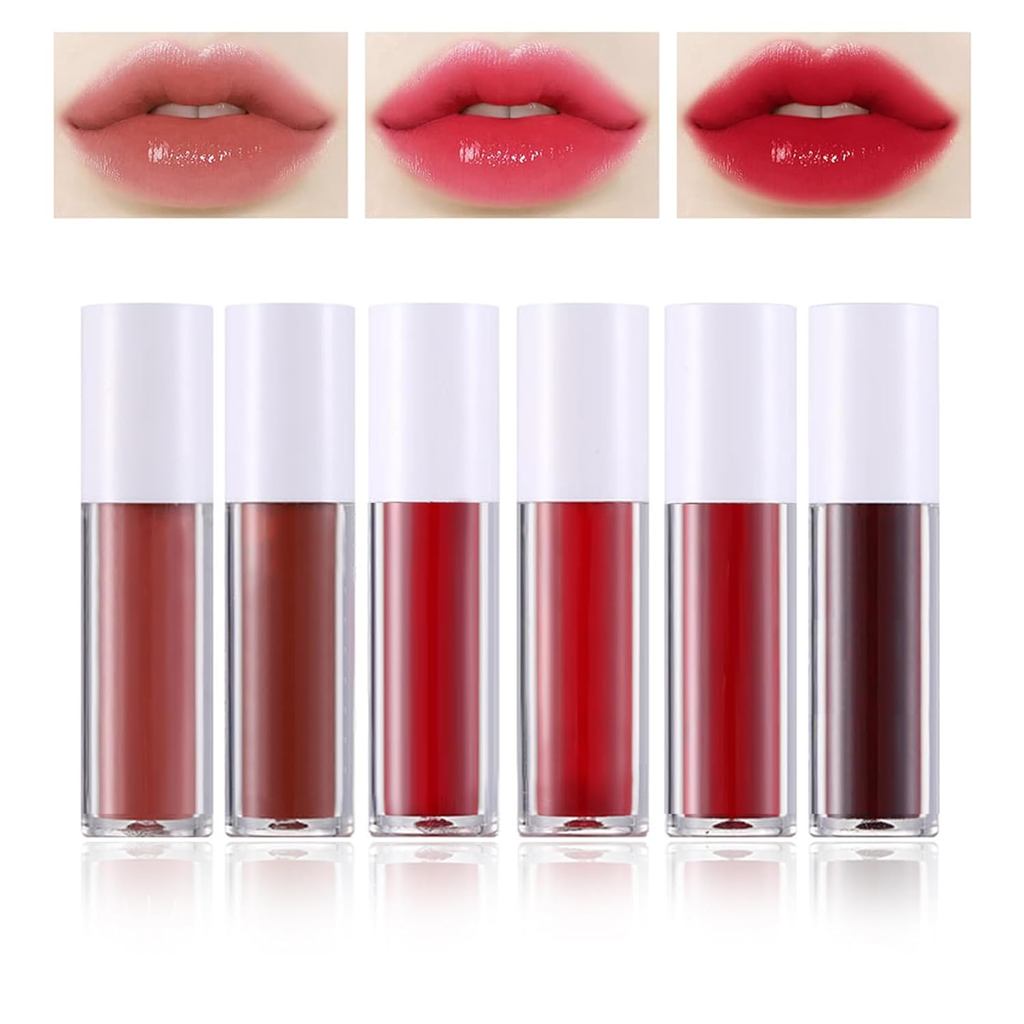 NVLEPTAP 6 สี Lip Stain Tint ชุด Tinta Para Labios เกาหลี Lip Tint Lip Stain ติดทนนานกันน้ํา Moistur