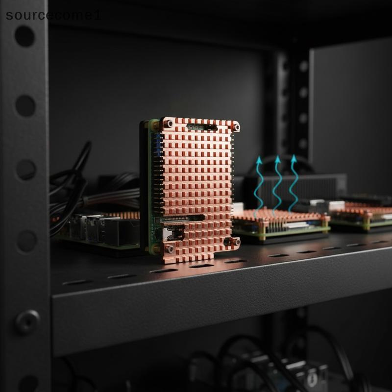 NAY Copper Passive Cooling Heatsink Case Plate Kit สําหรับ Raspberry Pi 4 ถึง Lower Temperature ในฉา