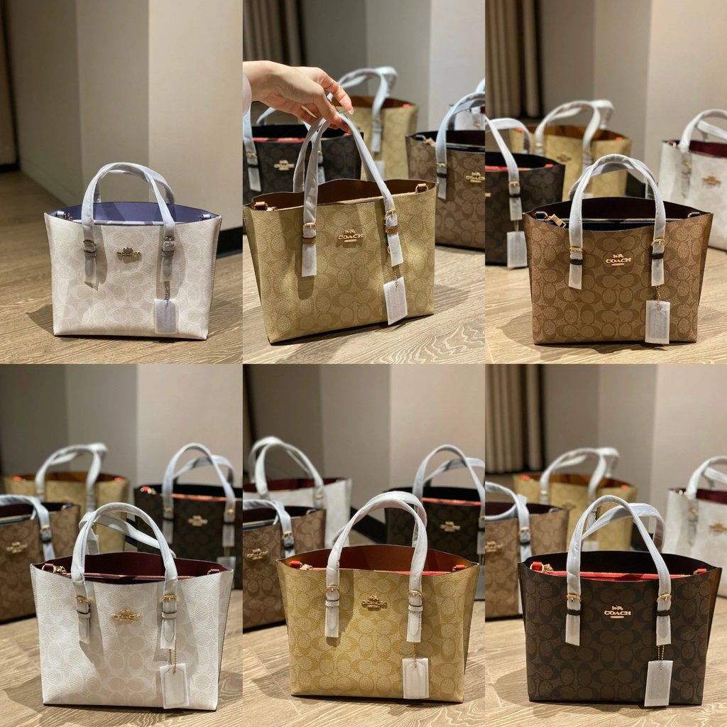 [นงเจ้าเด่น] Coach Female Bag Coach Handbag Coach Female Bag Tote Bag mollie25 Shoulder Messenger Ba