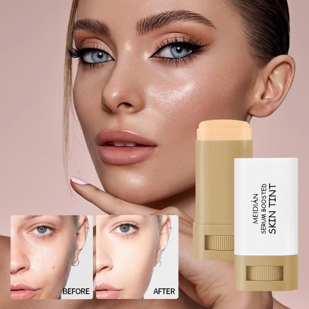 Magic Eraser Foundation Stick Serum Boosted Skin Tint Foundation Stick Smooth Plumper Hight Coverage