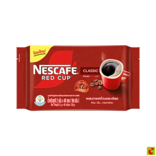 เนสกาแฟ กาแฟสำเร็จรูปผสมกับกาแฟคั่วบดละเอียด เรดคัพ 2 ก. 48 ซอง