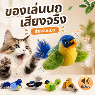 COD😻ของเล่นแมว นกจำลอง สามารถทำเสียง ของเล่นแมวตลก