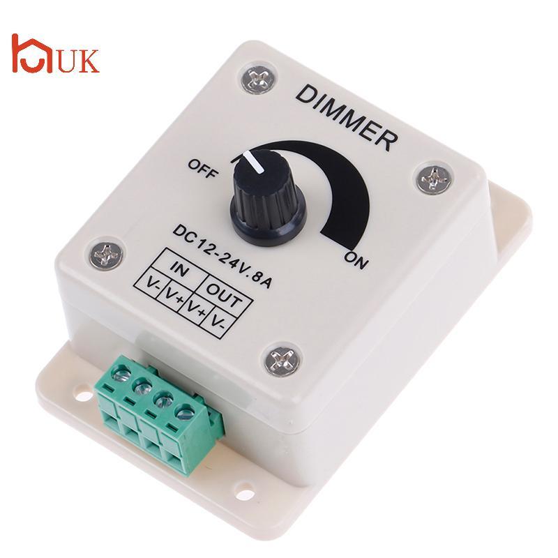 UK 1Pc 12v-24v 8a pir sensor led strip light switch dimmer ความสว่าง controller TH