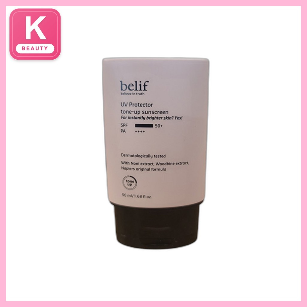 [belif] UV Protector Tone-Up Sunscreen, 50ml, 1 ชิ้น / ครีมกันแดดเกาหลี / Tone-Up Effect / ของแท้ 10