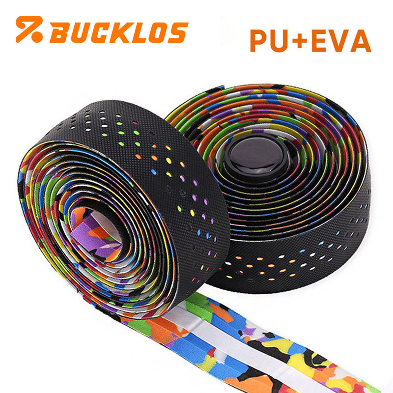 Bucklos เทปพันแฮนเดิลบาร์สำหรับจักรยาน ทำจาก EVA + PU ลายสีขาวยกระดับประสิทธิภาพในการขับขี่ด้วยเทคโนโลยีกันลื่นและกันเหงื่อ