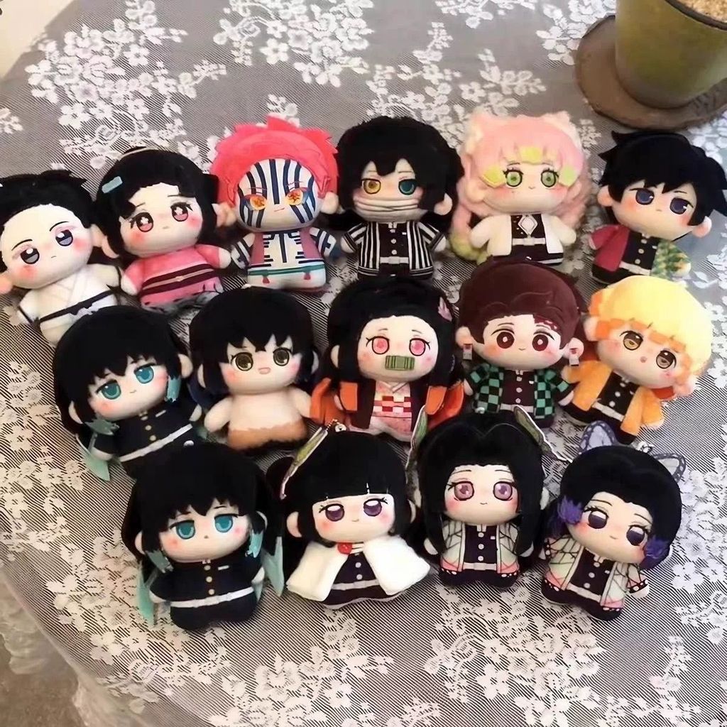 [คลังสินค้าพร้อม] Demon Slayer Attibute Ganlu Temple Cotton Doll 10cm Doll Doll Gift Peripheral Cute
