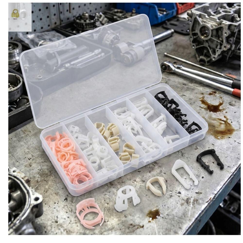 WAY Fuel Line Retainer Clip Kit, Plastic Clip Fuel Line Retainer Clip Assortment, วัสดุไนลอนออกแบบแบ