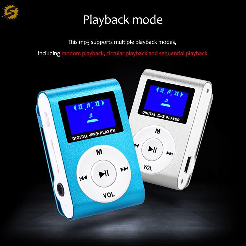 SOEURS MP3 เครื่องเล่นเพลงแฟชั่นแบตเตอรี่ลิเธียมรองรับ 32GB TF Card หน้าจอ LCD เครื่องเล่นเพลงกีฬา