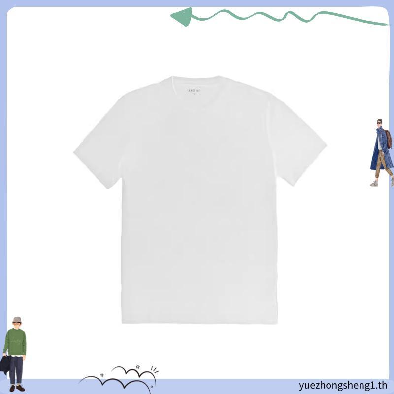 OASIS เสื้อยืดผู้ชายสีดำ เสื้อยืด คอกลม คอตตอน100% รุ่น MTC-1957R