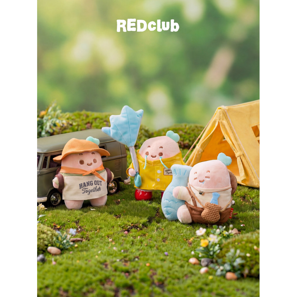 R REDclub · {Going Out Walking} Captain Potato Plush Pendant 11cm Camping Potato Raincoat Potato Tou