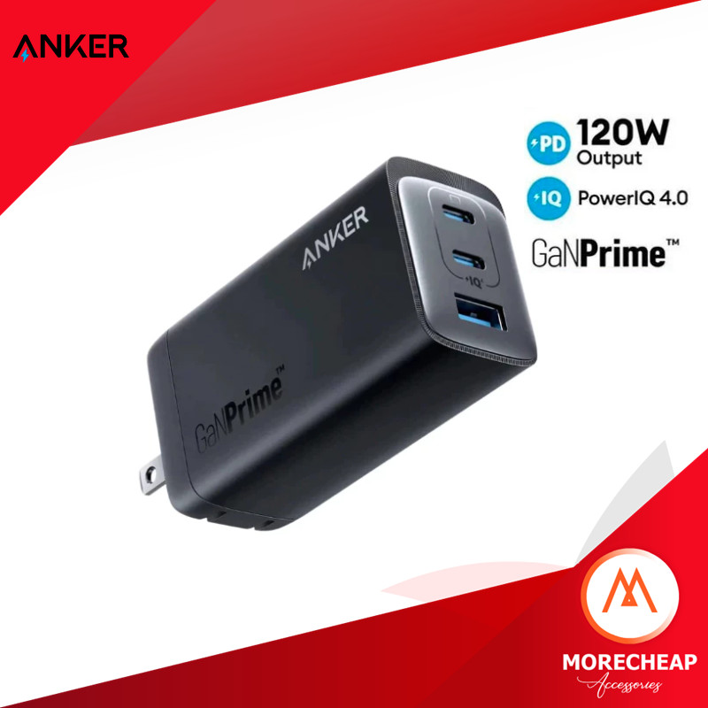 🔥ถูก/แท้🔥Anker 737 Charger GaNPrime 120W 3 Port FastCharge