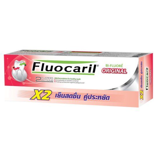 ฟลูโอคารีล ยาสีฟัน ออริจินัล 150 ก.X2 FLUOCARIL TOOTHPASTE ORIGINAL 150GX2