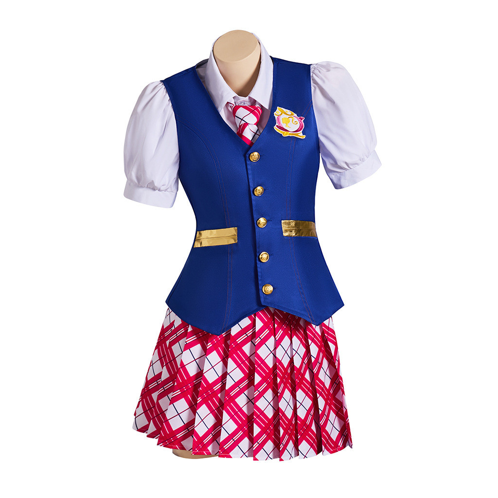 Real-life movie Barbie cosplay costume, Princess Academy school uniform, Delancey Barbie dress cospl